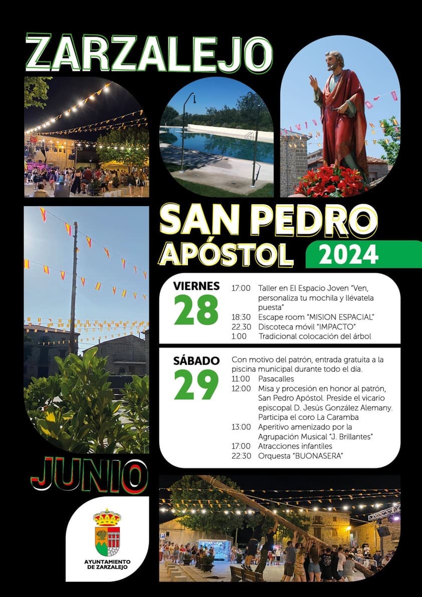 Programa de fiestas de San Pedro 2024, Zarzalejo